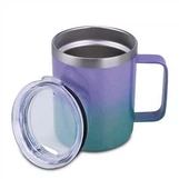 Dobbeltvæg rustfrit stål spildbeskyttet krus